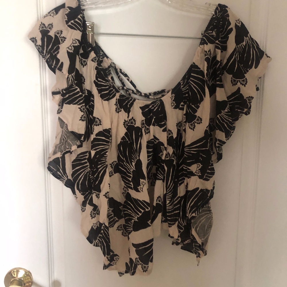 Free People Boho Cropped Top